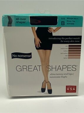 No nonsense Great Shapes All Over Shaping Tights Pantyhose Size B